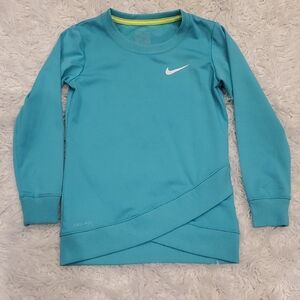 Nike | Girks Teal Long Sleeve Dri-FIT Shirt